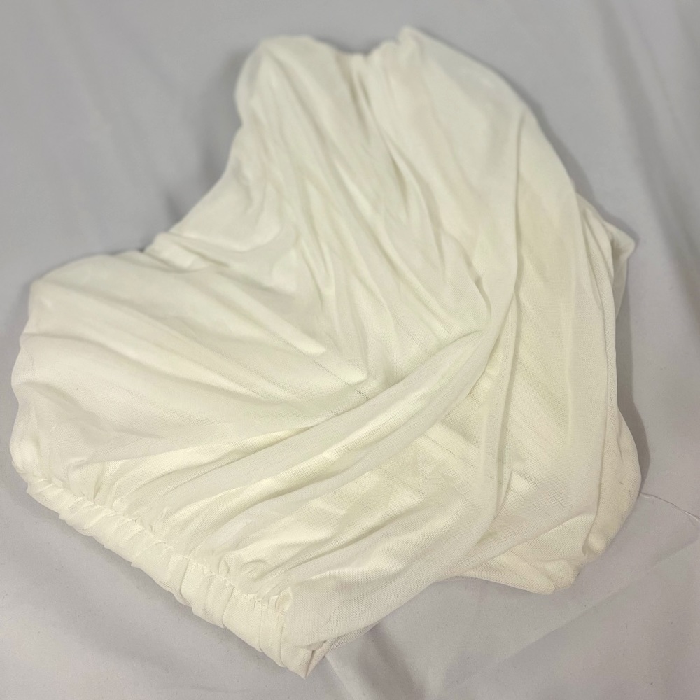 Cream Corset Styled Crop Top